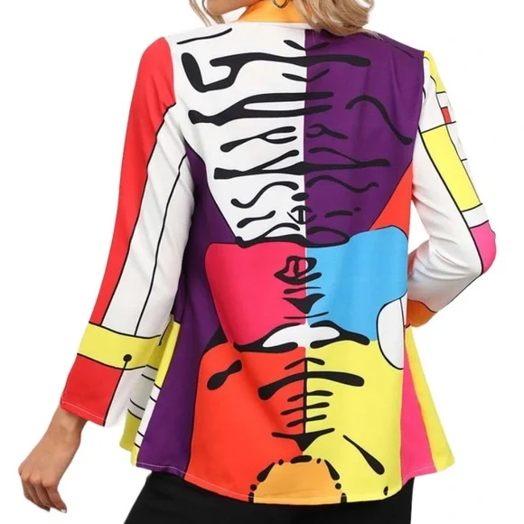 Suvimuga Abstract Blazer - Picture 3 of 12